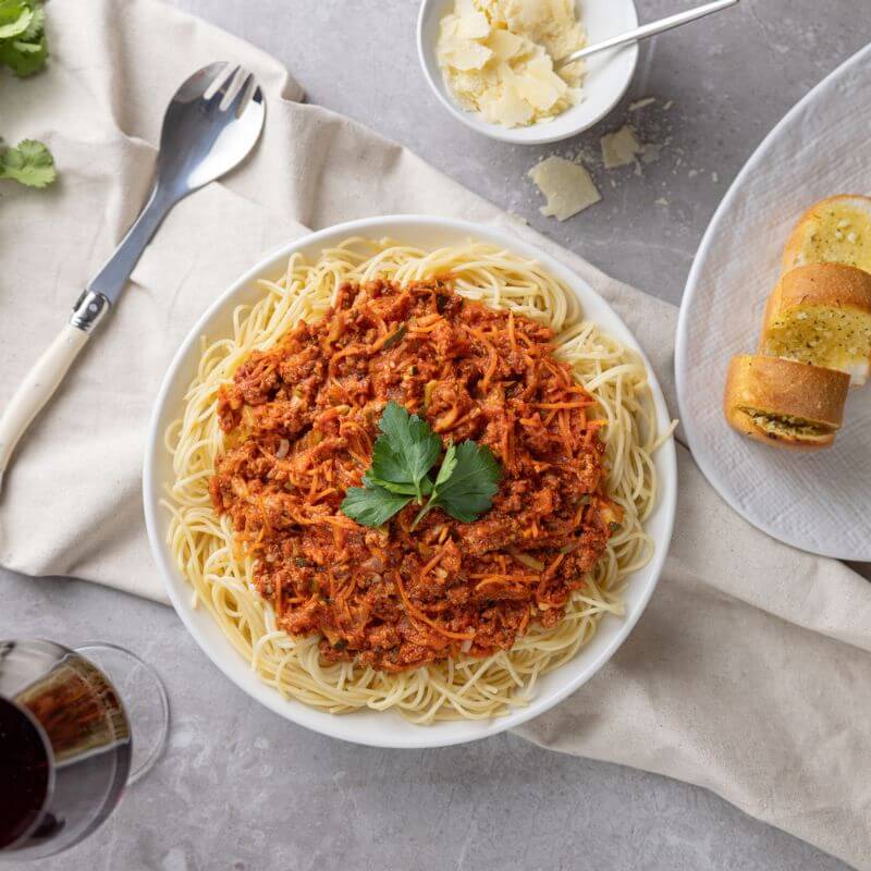 Spaghetti Bolognese meal