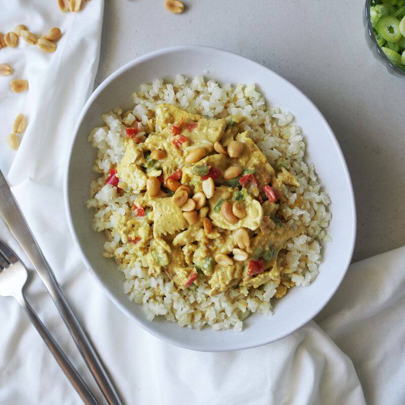 Satay Chicken Cauliflower Rice Meal 