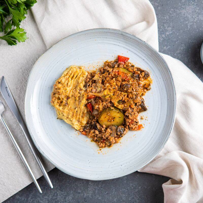 Savoury Mince with Baba Ganoush Meal 