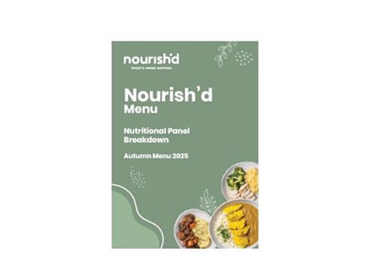 Nourish'd Autumn Menu March 2025 cover